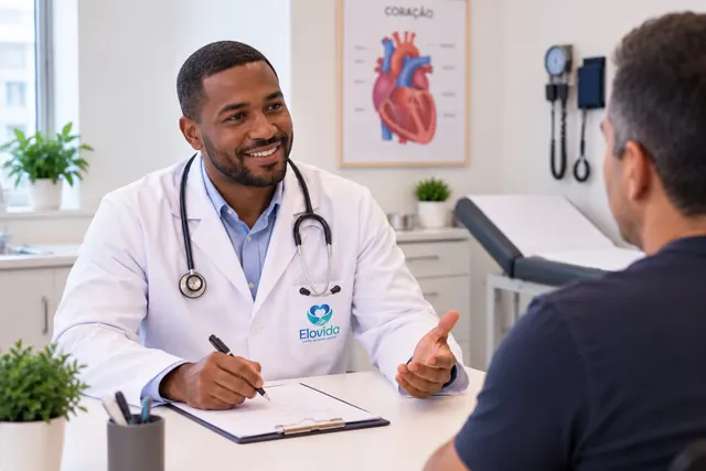 Consulta de cardiologia na Clínica EloVida