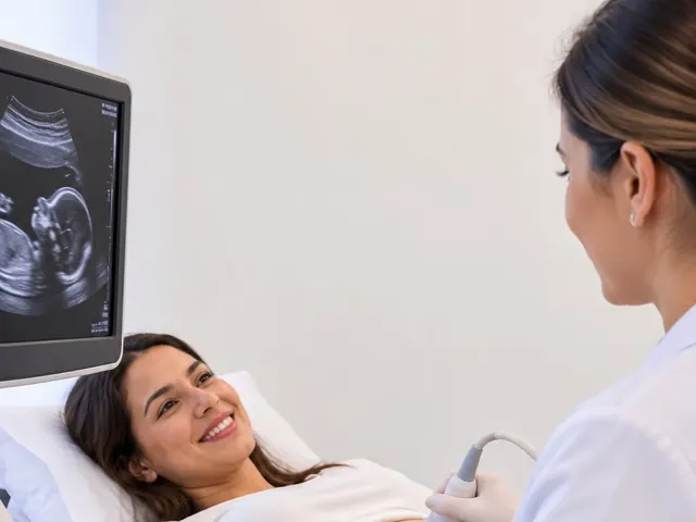 Ultrassonografia sendo realizada na Clínica EloVida